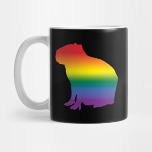 Capybara Rainbow Gradient Pride Mug